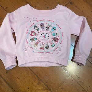 LOL Girls cropped sweatshirt size xs 4/5